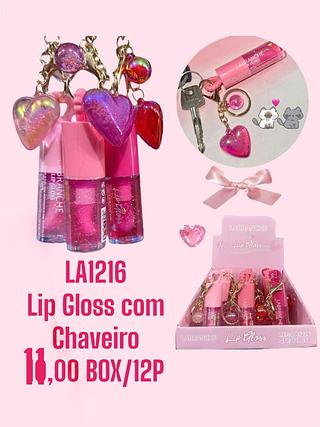Lip Gloss com Chaveiro (cor sortido)