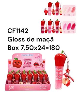Gloss com chaveiro de maçã
