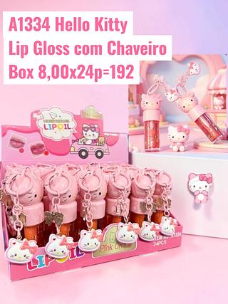 Hello Kitty Lip Gloss com Chaveiro