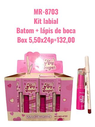 Kit labial Batom + lápis de boca