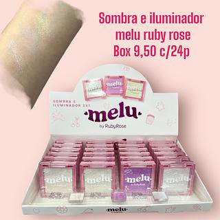 Sombra e iluminador melu ruby rose(cor sortido)